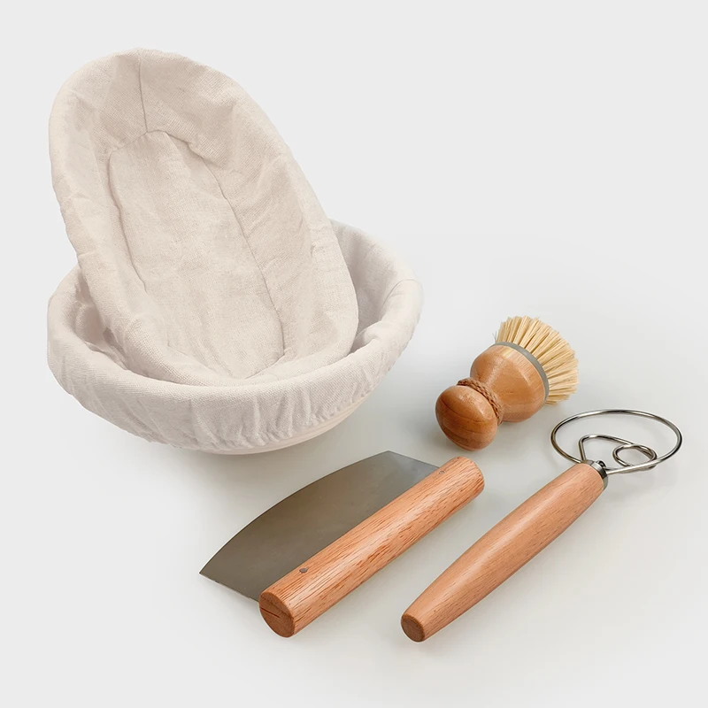 Dough rising baking kit supplier best banneton Bread Proofing Basket Set