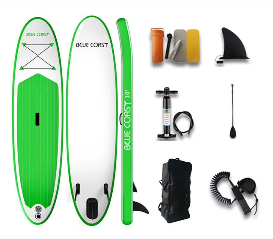 Durable Drop Stitch Military PVC Paddle Board Inflatable SUP Board Stand Up Paddleboard For Beginners and All Levels