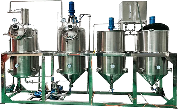 2T/day Sunflower cooking oil refining machine wholesale cotton seeds oil refinery equipment