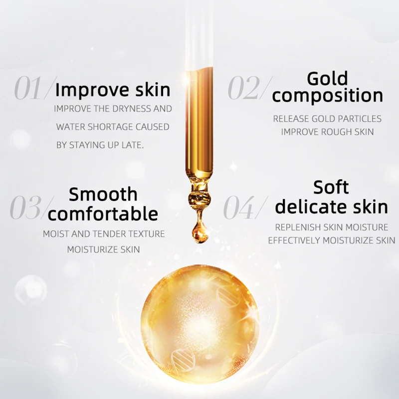 Anti-wrinkle retinol facial mask whitening peel off gold face mask hydrogel collagen mask