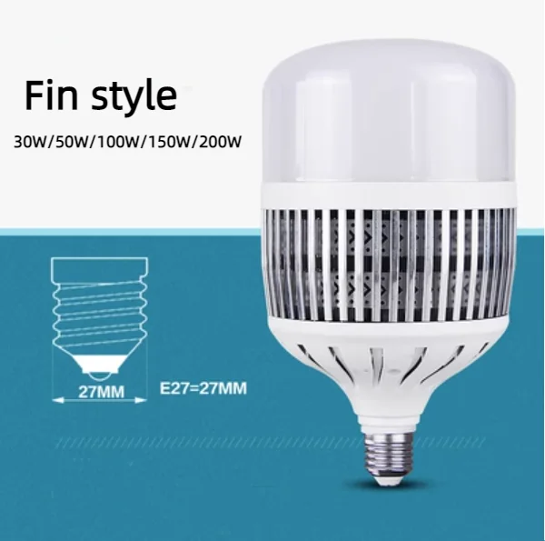 LED high power light bulb E27 E40 30w50w80w100W150w 200w factory corn bulb