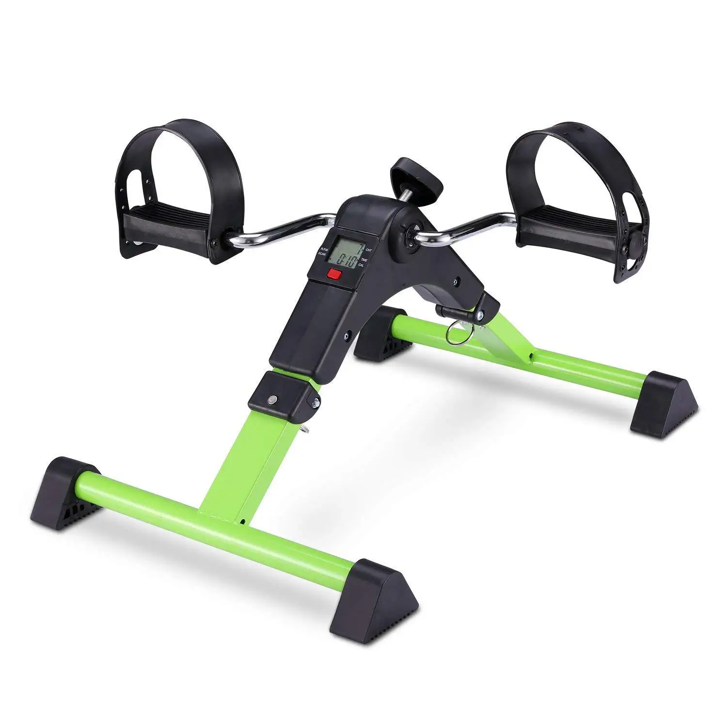 Under Desk Bike Pedal Exerciser with Electronic Display for Legs and Arms Workout Mini Pedal Exercise Bike