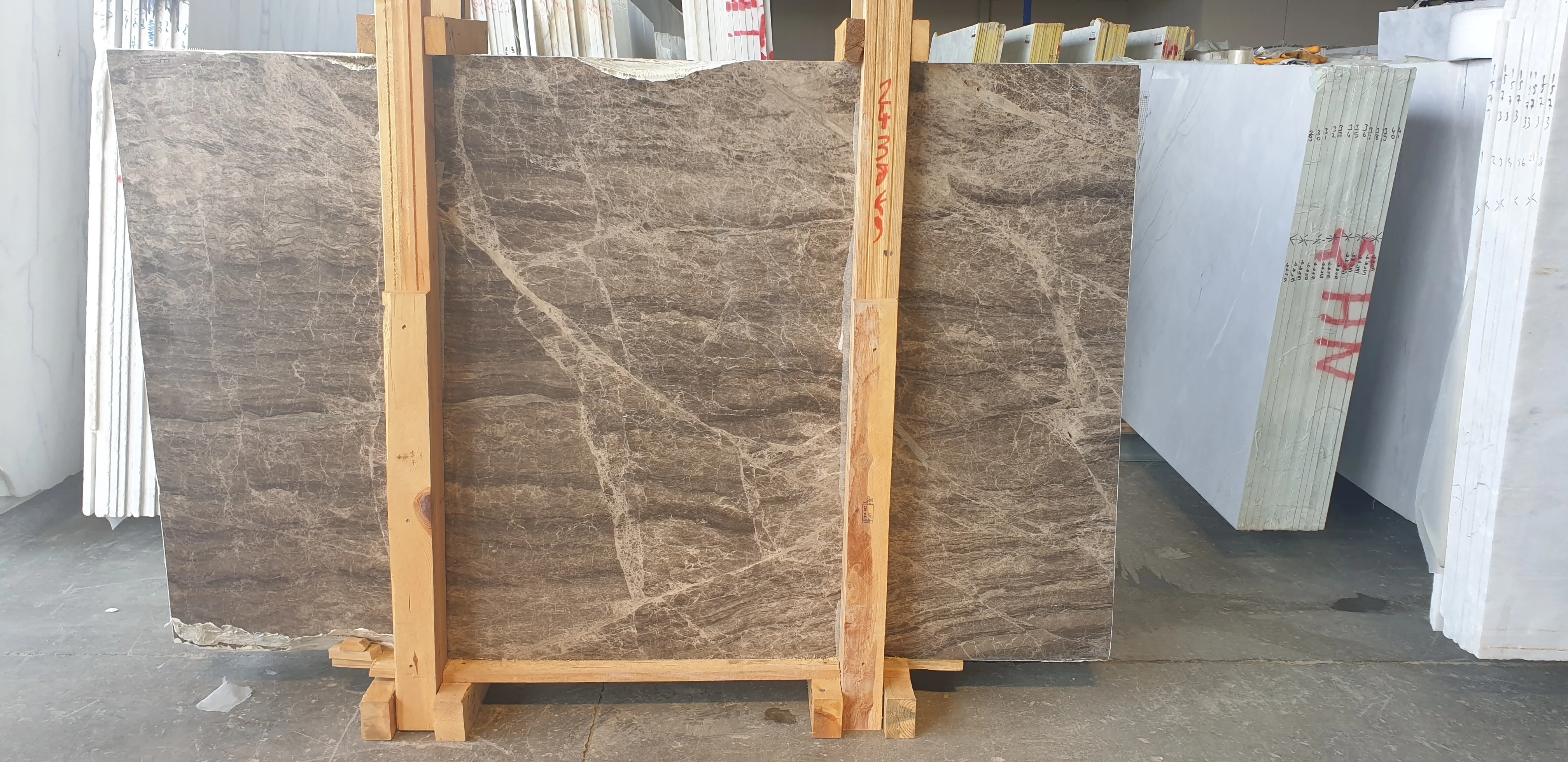 2024 Premium Quality Luxury Marble Dark Emperador with Exotic Natural Finish 2cm Thick Polished Slab Made in Turkey-CEM-SLB-39