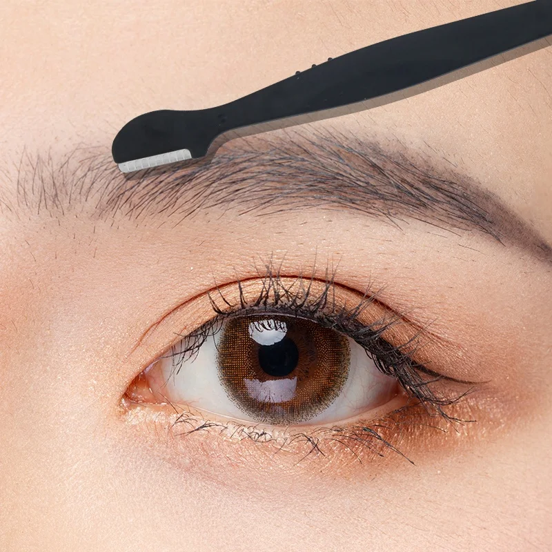 6pcs Eyebrow Grooming Scissors Comb Razor Tweezers Eyelash Brush Set Eyebrow Trimmer Kit for Face