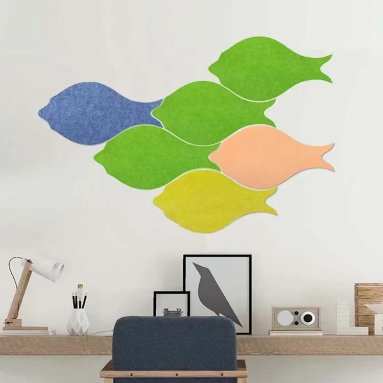
wall decor Color infinite splicing small fish wall paste felt wall decoration INS cork board message board felt board 9mm 