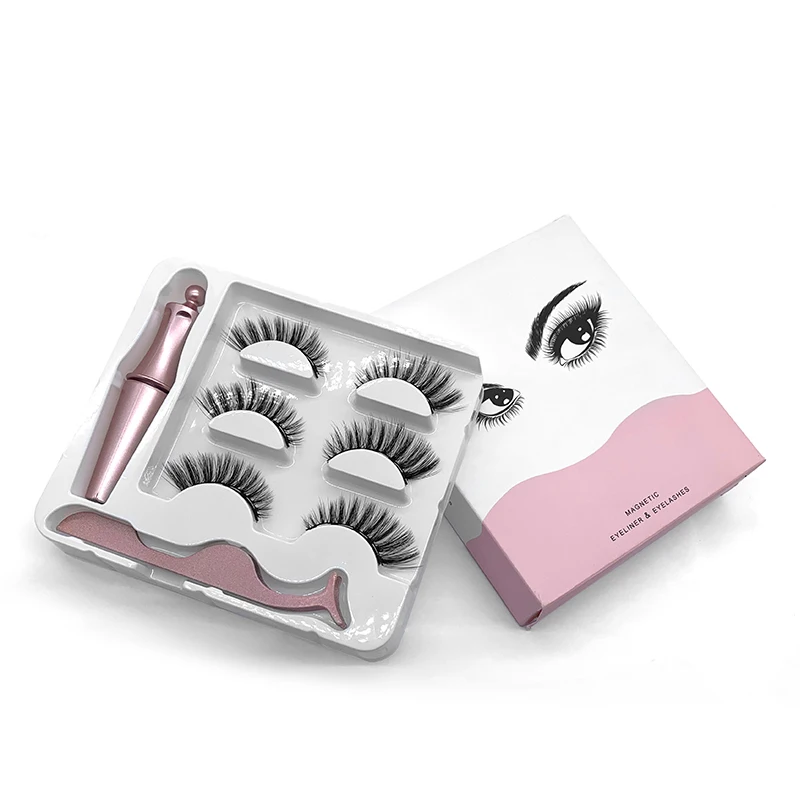 SY shuying New Arrival Wholesale Customized Boxes 3d Magnetic FalseEyelashes10  Mini Circle Magnets Magnetic Lashes
