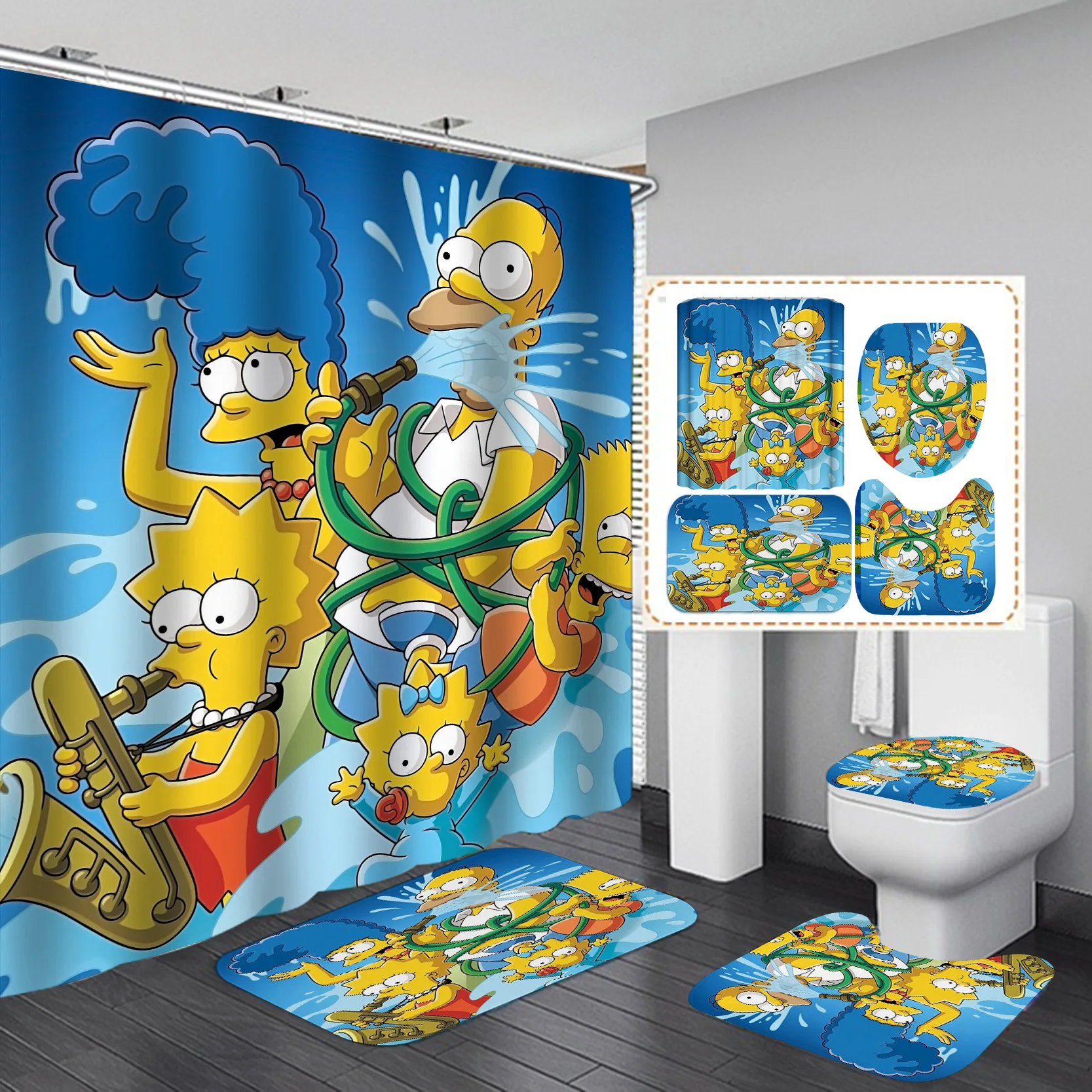 Hot Sale Factory Direct Clear Bathrooms Custom Printed Shower Curtain