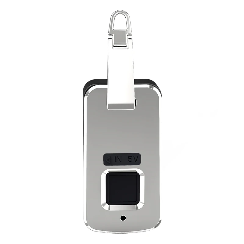 Anti-theft lock Embedded Smart Zinc alloy charging port biometric Fingerprint Lock for bag