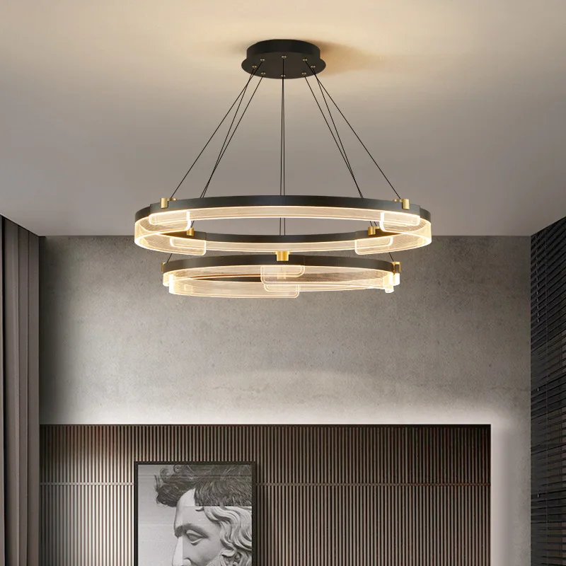 2024 new modern simple living room dining room bedroom creative Scandinavian style light luxury chandelier
