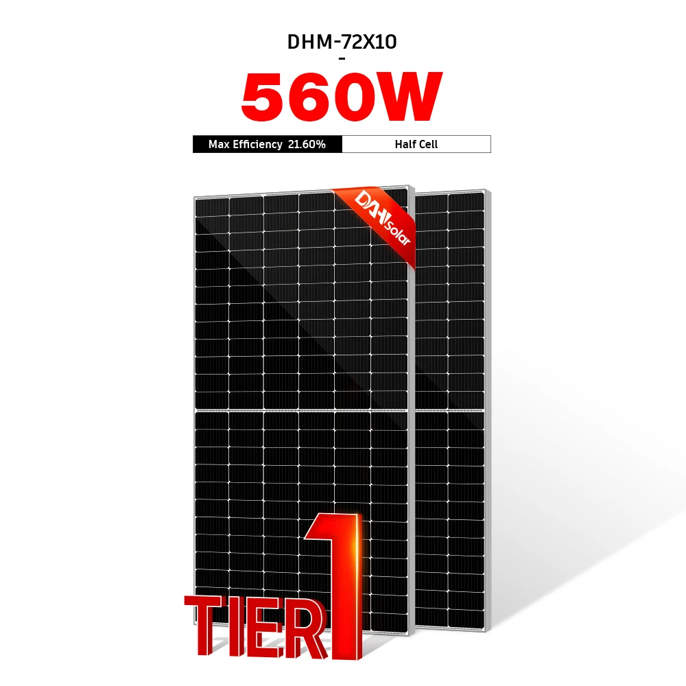 DAH солнечные панели Бесплатная доставка 400W 1000W 550W высокий организационно-технический уровень 560W PV поли и Моно солнечных батарей в Европе склад