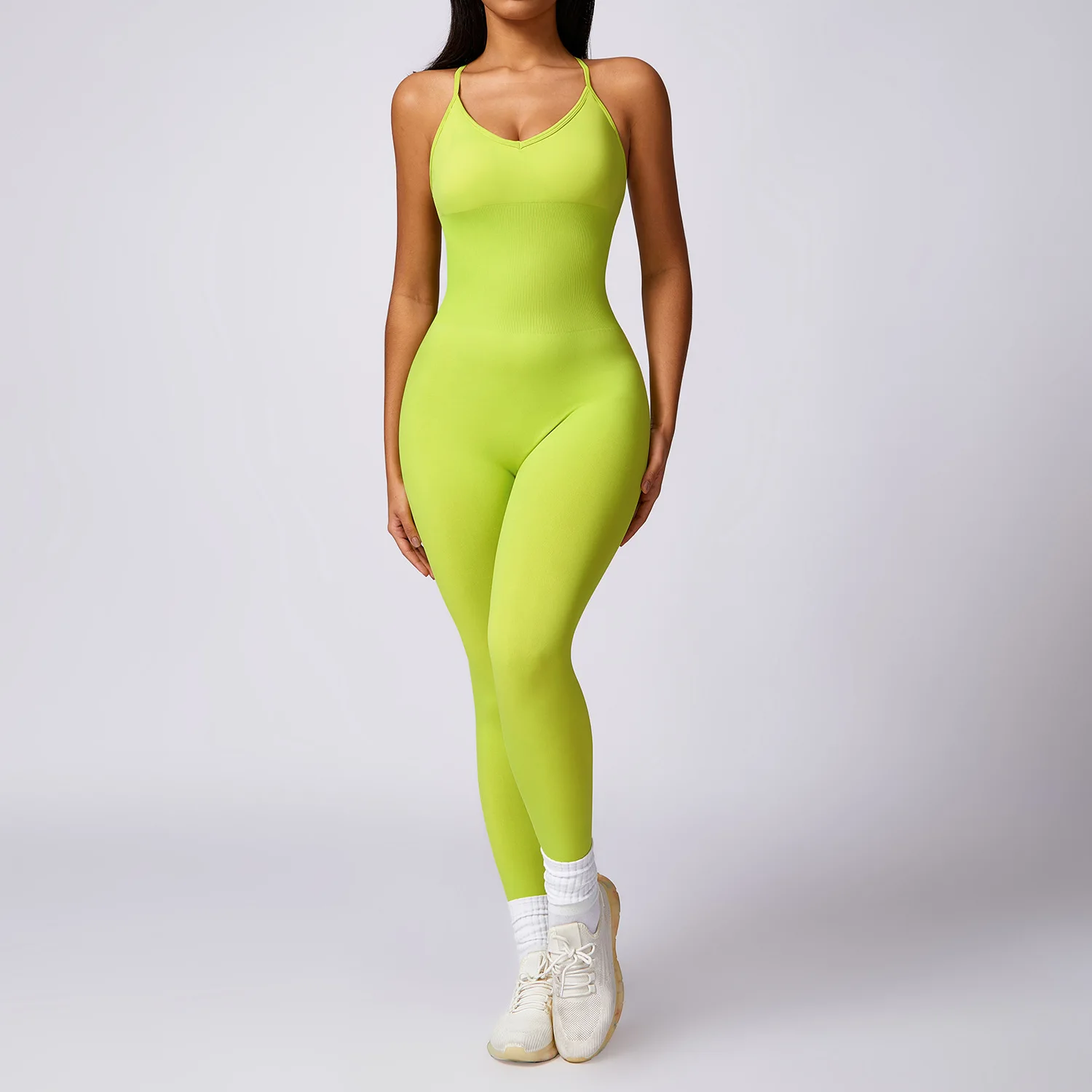 Wholesale Backless women-one-piece-jumpsuits yoga bodysuit sexy  sports fitness custom playsuits for girls