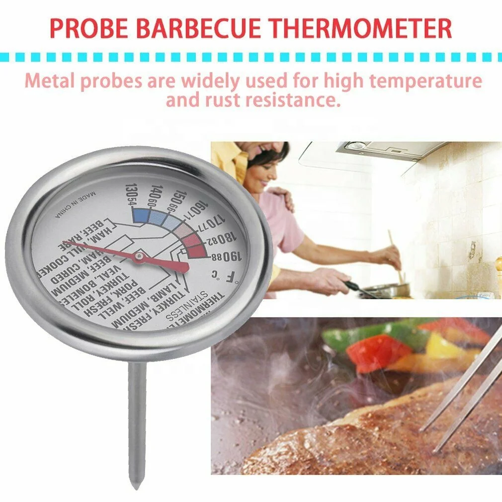 Dial instant read,  cooking food meat thermometer, Grill smoker kitchen thermometer for oven freezer & candy