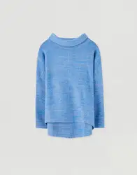 Lady Casual Cloth  Knitwear High Neck Jumper Women Pullover Sweaters custom knit sweater