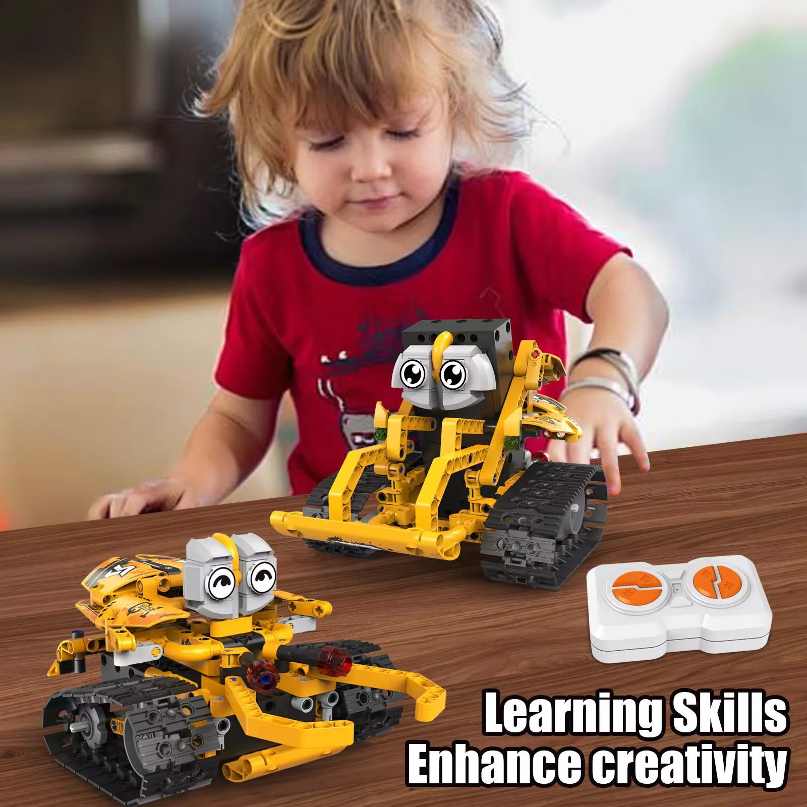 New Arrival 5 in 1 Robot Building Kit RC App Control Programming Robot STEM Project blocks Set for 8-16 Year Old Kids