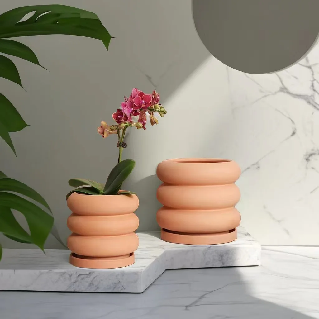 Wholesale Macetas Pots De Fleur Bunga Blumentopf Nordic Succulent Ceramic Flower Pots & Planters For Indoor Plants
