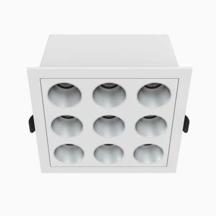 Industrial Design Adjustable LED Spotlight Wholesale Rectangle Recessed Square Spot Lights Fixture Office Outdoor Home Office