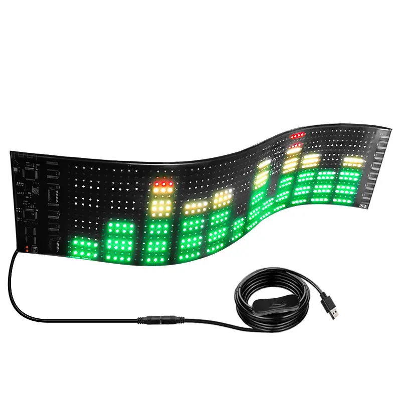 App Control Programmable Flexible LED Sign Board Customize LED Display Sign Smart LED Screen Car Panel led matrix panel for car