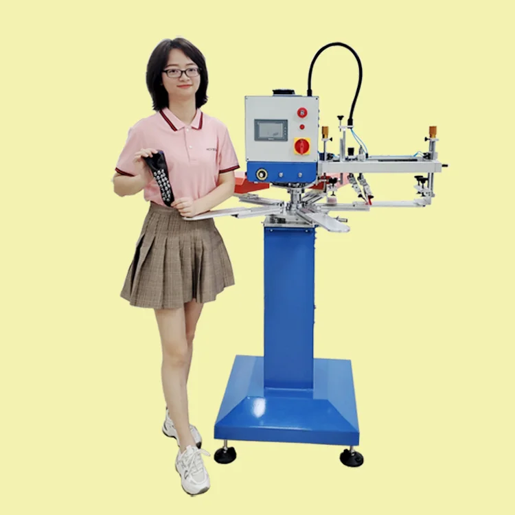 carousel screen printing machine silicon ink non slip sock dotting machine