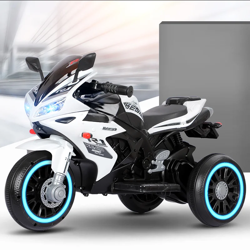 Newest 4-Wheel Electric Motorcycle Kids Car Battery Operated Plastic Tricycle Toy Vehicle for Baby to Ride on