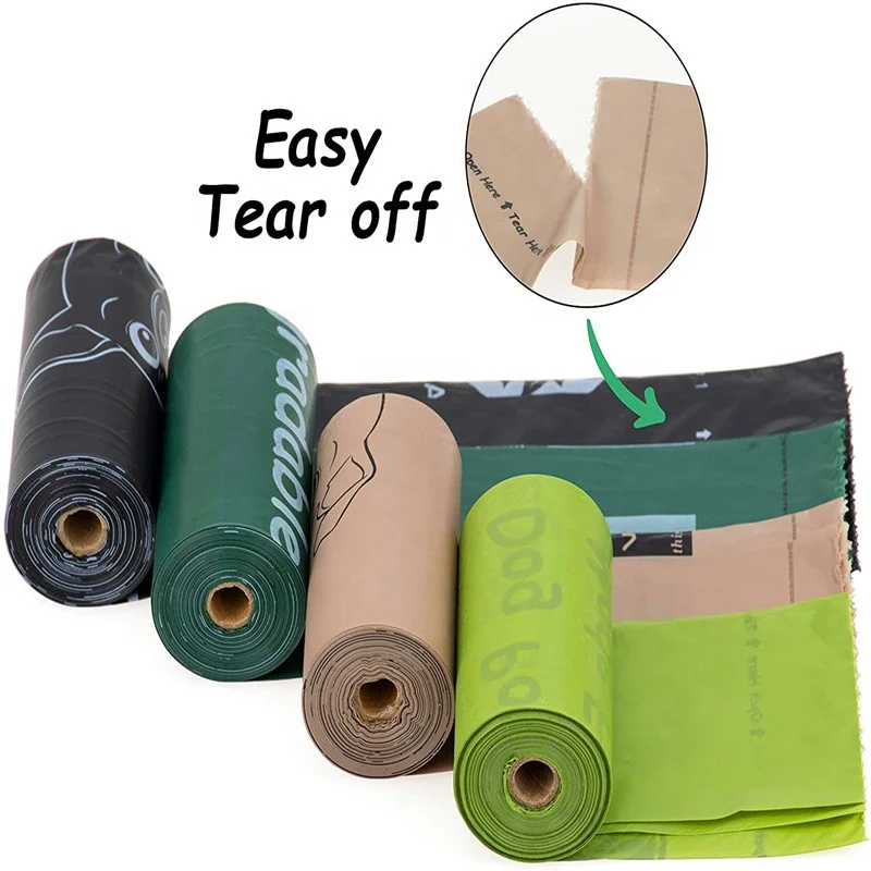 
Natural Lavender, Leak Proof Doggie Waste Eco Dog Poop Bags Biodegradable 