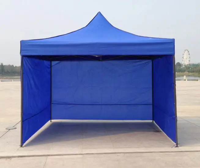 Custom Printed Heavy Duty Steel Frame Pop-Up Canopy Trade Show Tent for Night Market