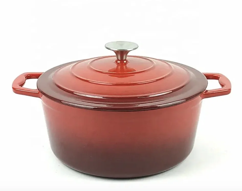 Enameled Cast Iron Dutch Oven with Lid Oven Safe Sturdy Dutch Oven Cookware Cast Iron Pot 23cm/26cm