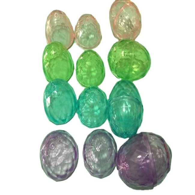Wholesale easter eggs Plastic Transparent diamond egg