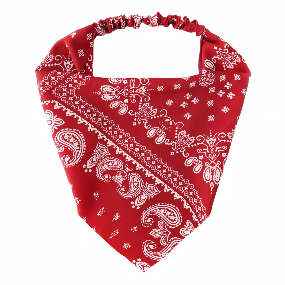 Hair Band Triangle Headband Fashion Printing Elastic Hairbands Head Wrap Accessories Bandana