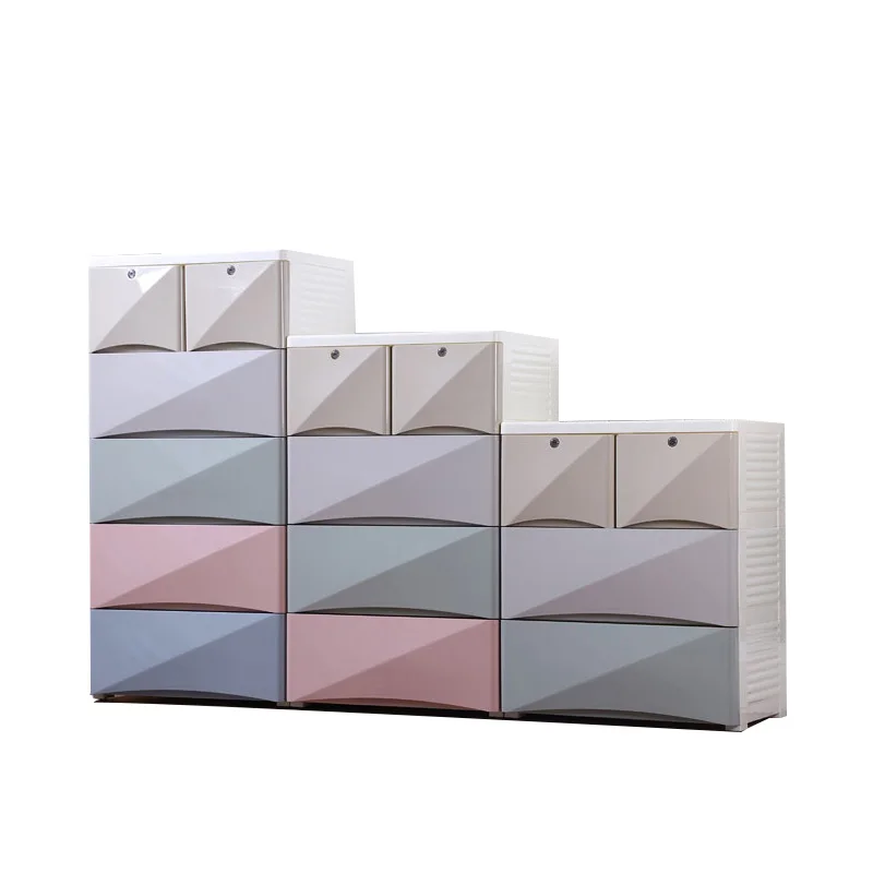 Современный пластиковый детский шкаф, дешевый детский шкаф для хранения игрушек/