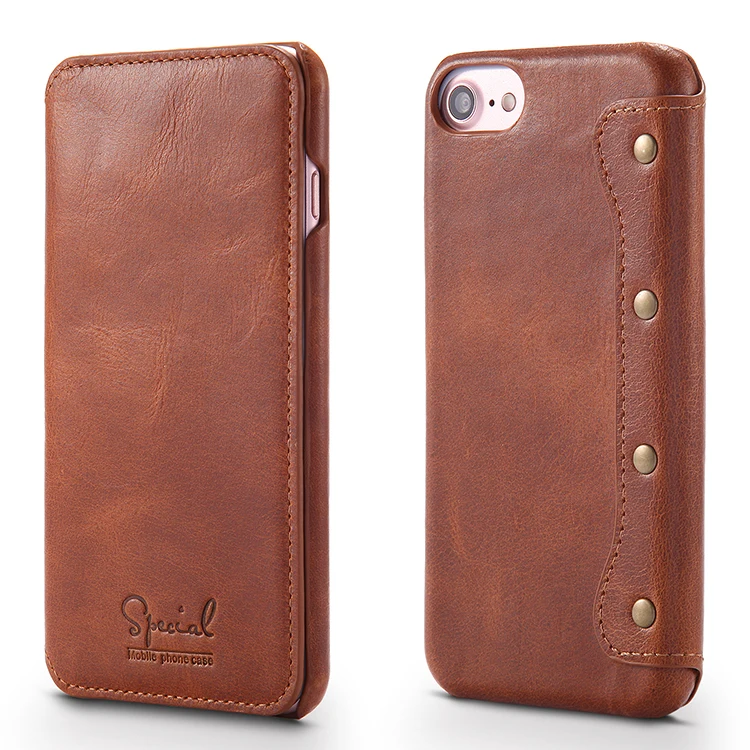 Зказное мобильное съемный кожаный чехол для сотового телефона с держателем для карт