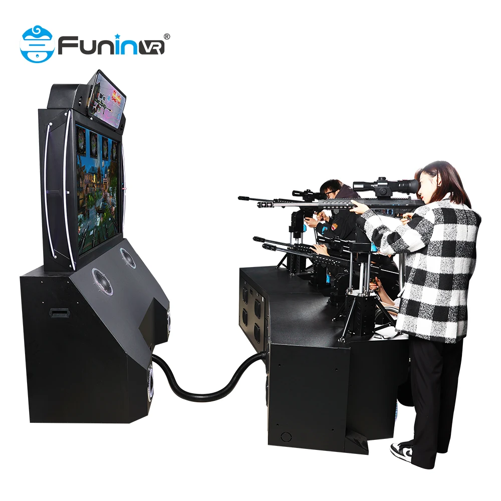 Children Playground Equipment Vr Simulator Coin Game Shooting Guns Arcade Laser Park Games Multi Player Shooting Game Machine