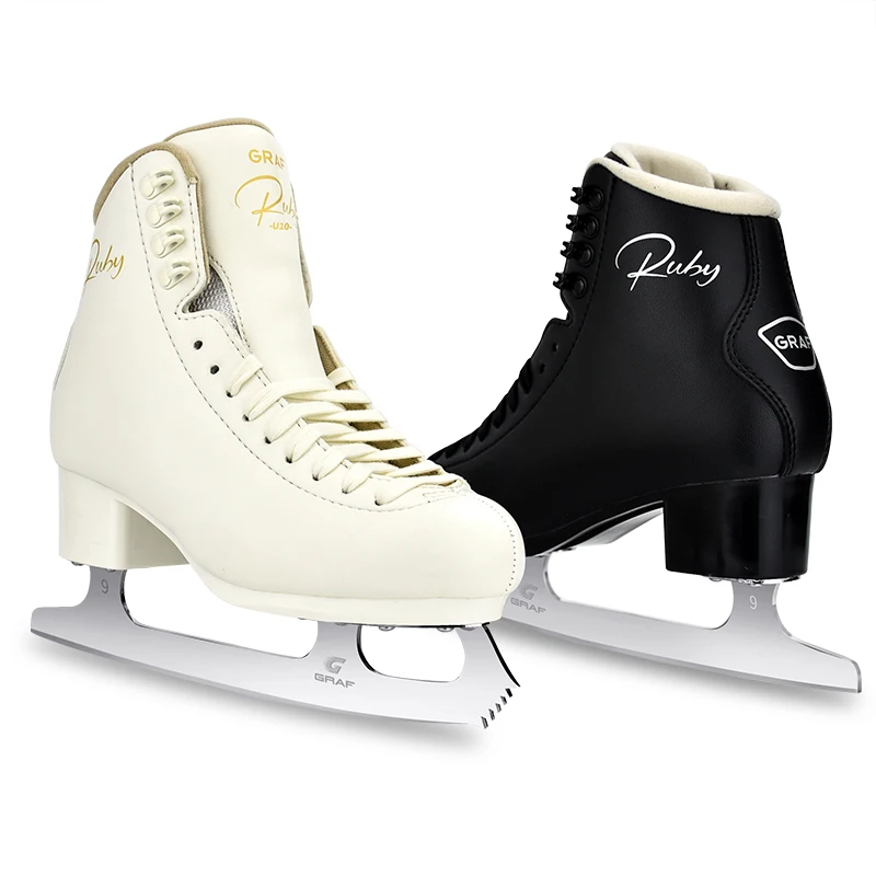 GRAF Graceful Design Wholesale High Quality Ice Figure Skates High-end Skates Cool Black Figure Ice Skates for Girls and Boys