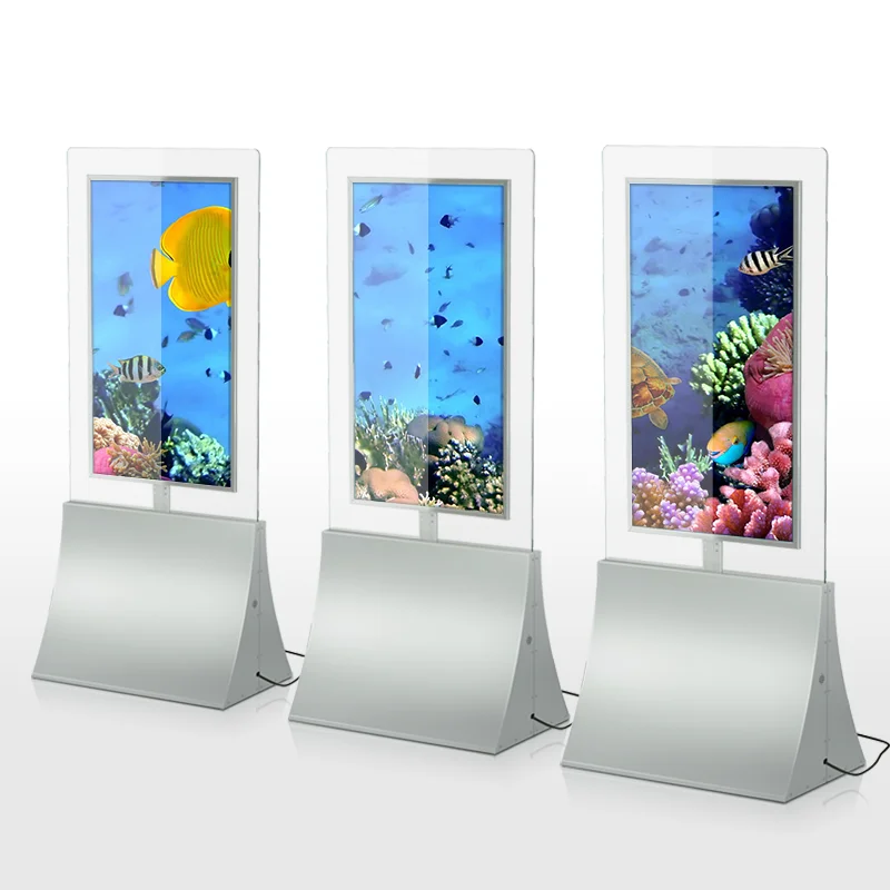 Double Sided LCD Kiosk 55 inch  Readable Panel Street Freestanding Advertising Equipment Outdoor Led Digital Display Signage new