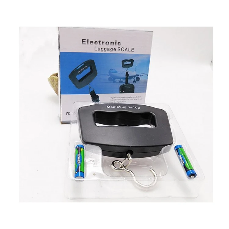 
mini 40kg LCD blacklight electronic weighing scale stainless steel digital luggage hanging weight scale 