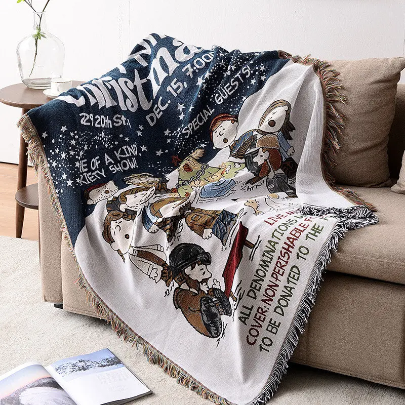 Горячая Распродажа дизайнерское одеяло для дивана теплое и пылезащитное одеяло для дивана для домашнего использования