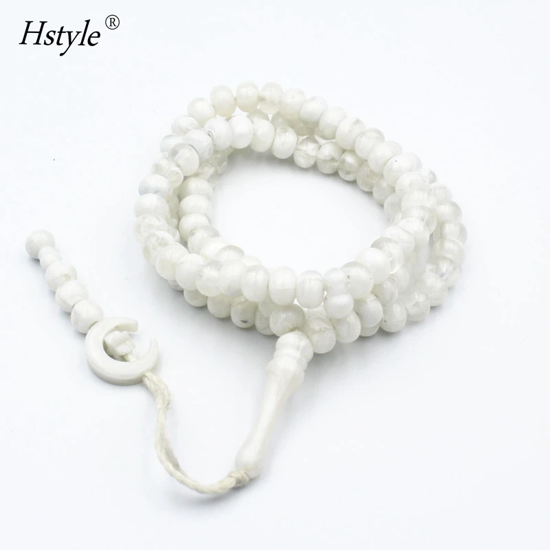 Ислама молитва четки 99 шт. бусины мусульманских 8 5 мм оптом по низкой цене для бусин «Луна» «Звезды» украшенные кисточками хадж Рамазан подарок