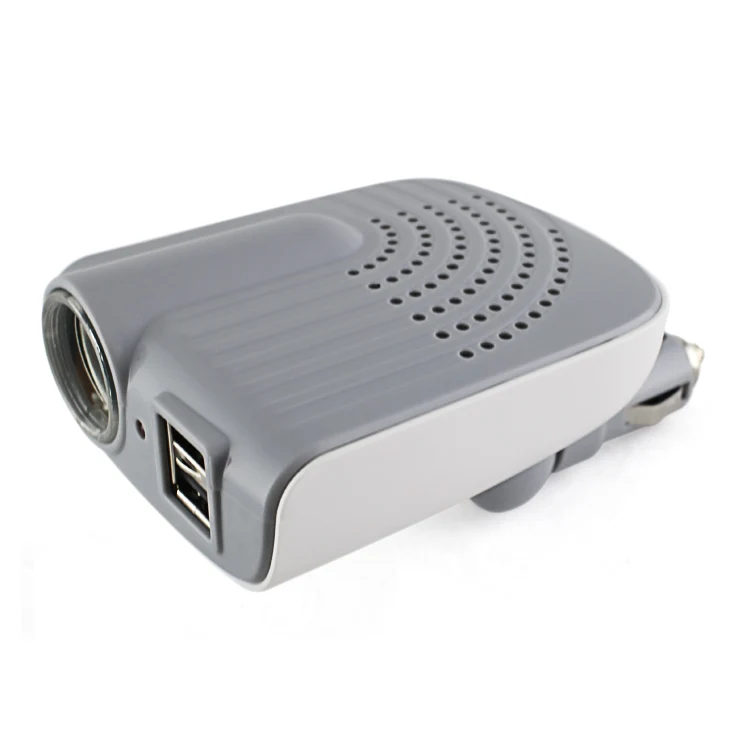 24V to 12V Socket Adapter with Dual USB Port Charge Built-in Smart IC