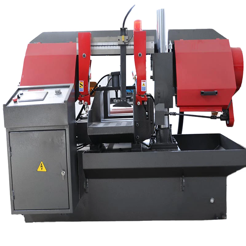 GS320 Fully Automatic CNC Control Double Column Metal Steel Pipe Band Saw Machine