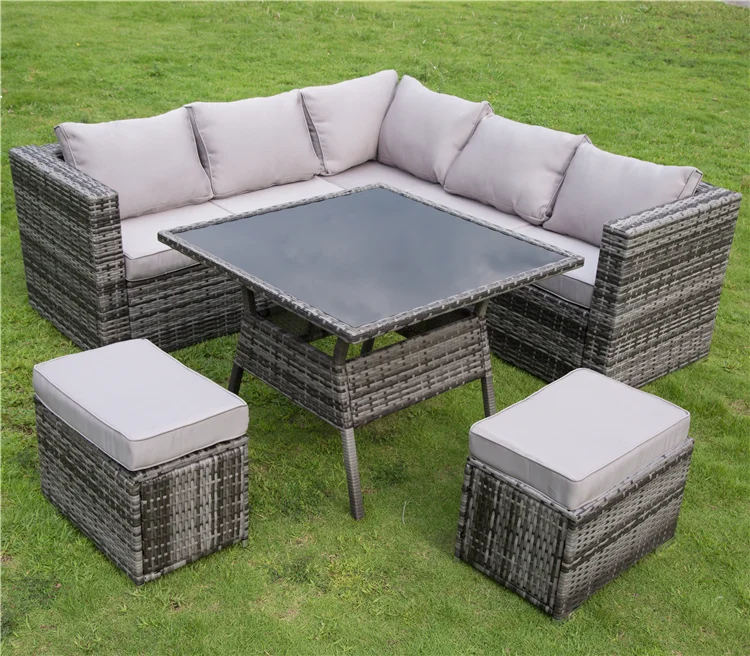 Wholesale OEM Modern Hotel High Quality Back Rattan Chairs Sofa Set Outdoor Party Furniture