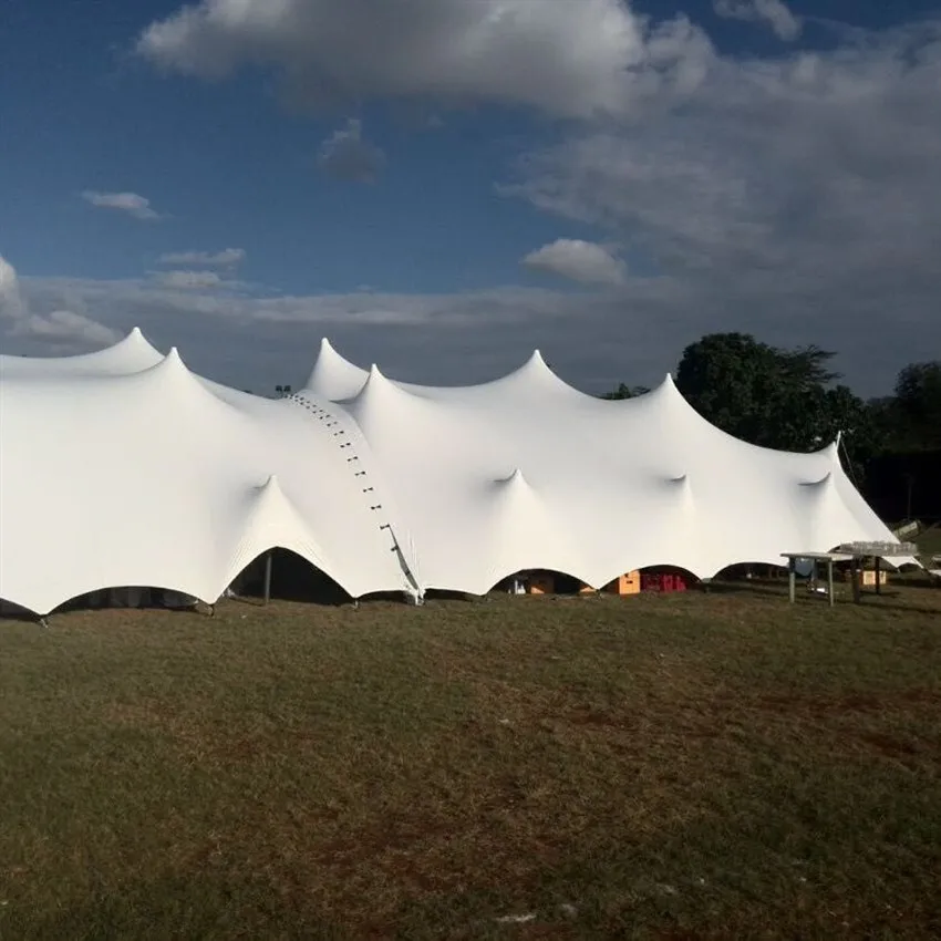 China Supplier 100 People Outdoor Wedding Party Tent Cheese Stretch Tents For Weddings Waterproof