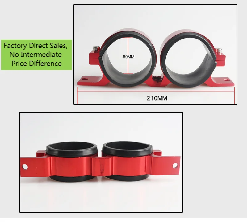 Fuel Oil Double Hole Support Clamp Double Oil Pump Support Color Double Oil Pump Clamp