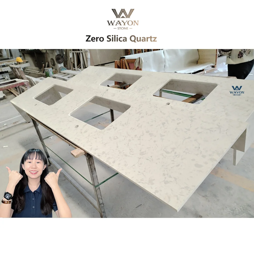 Wayon Slab Zero Silica Quartz Stone No Silicon for Australia Modern Style Silica Free Support engineering customization