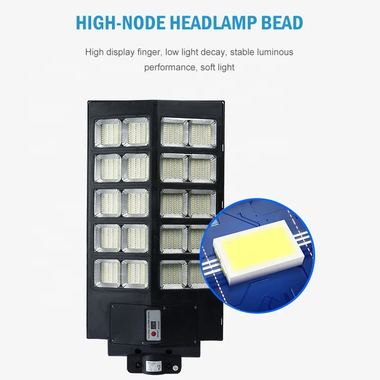 High Quality ABS All in One Integrated Ip65 Waterproof Outdoor 400W 500W 800W Solar Led Street Light