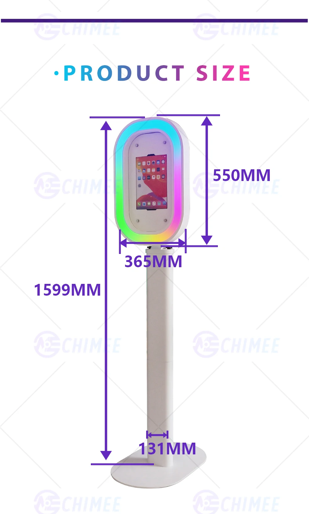 Элегантная фотобудка для маленьких свадеб: переносная оболочка iPad со светодиодной подсветкой 11/13 дюймов и поверхностный Pro - Personal Touch