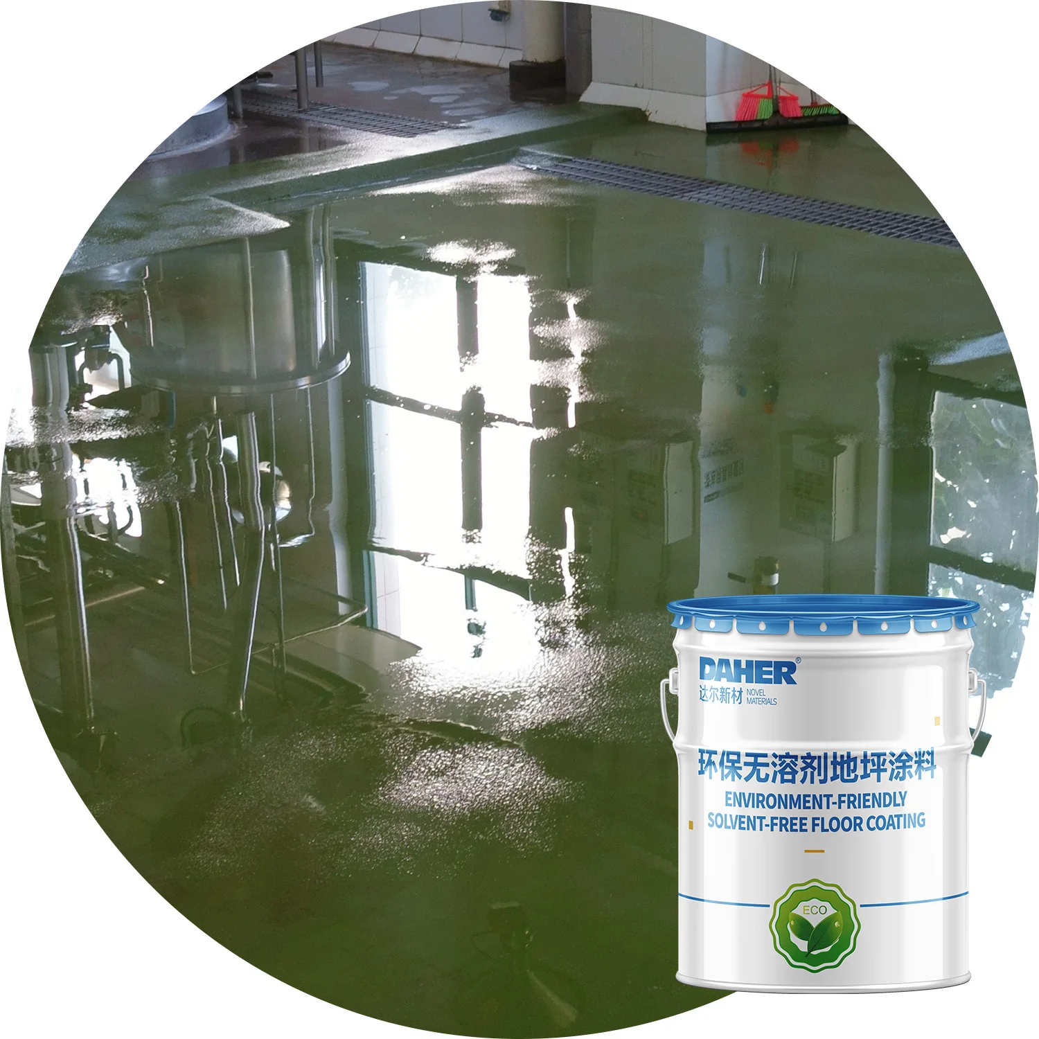 Anti slip water-based epoxy paint floor epoxy resin flooring coating self leveling floor paint