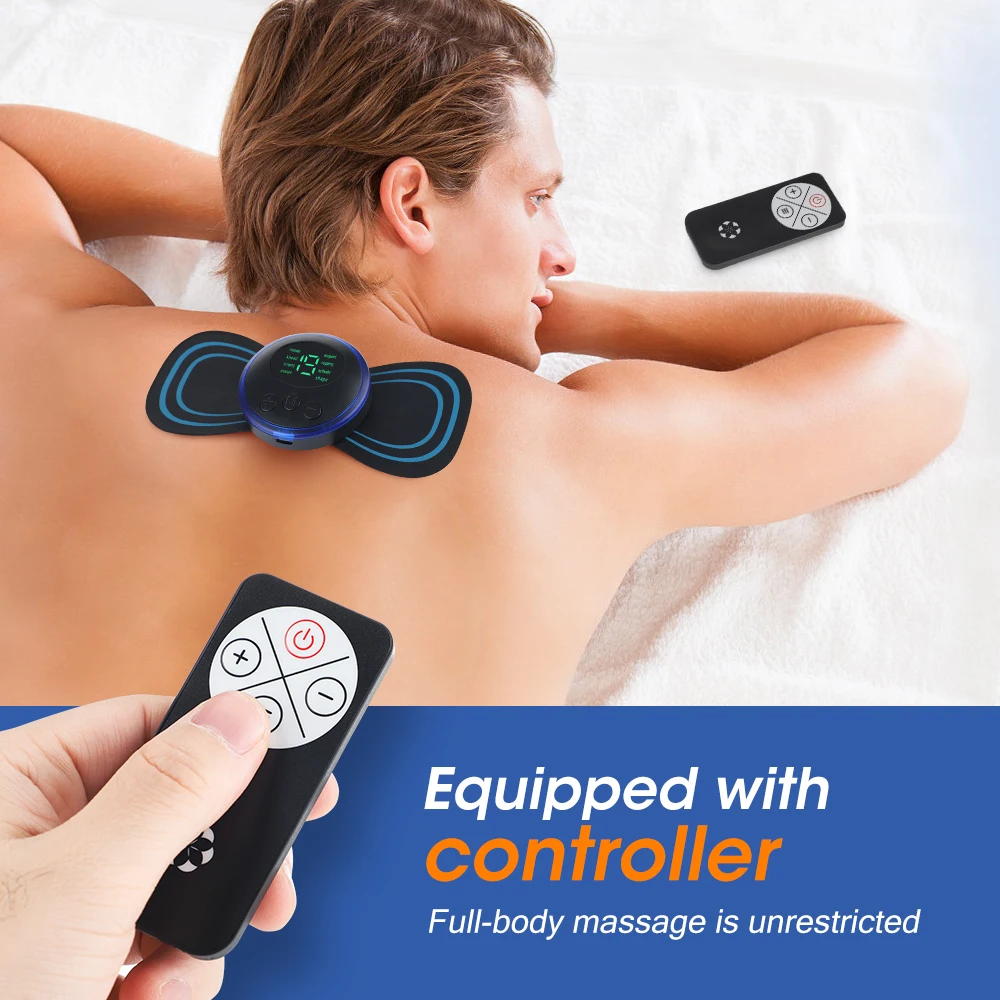 YOUMAY Mini Electric Massager Portable Pulse Muscle Stimulator Neck Cervical Massage