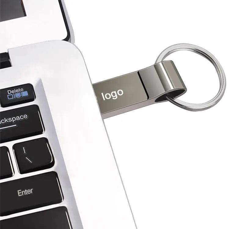  Недорогой рекламный подарок высококачественный металлический мини usb флеш-накопитель 2 0 с кольцом для