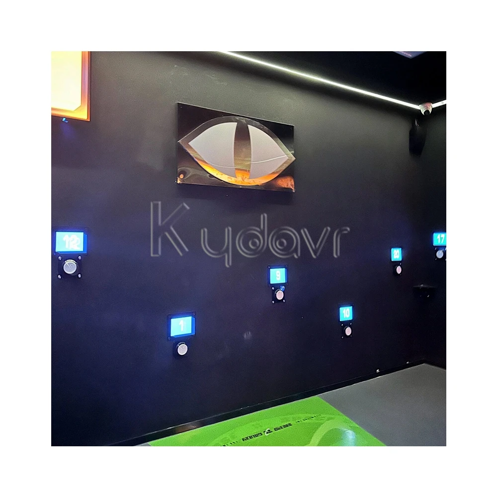 Large trade show activation interactive team activate hide big eye tracking games push button lights activity game for kids