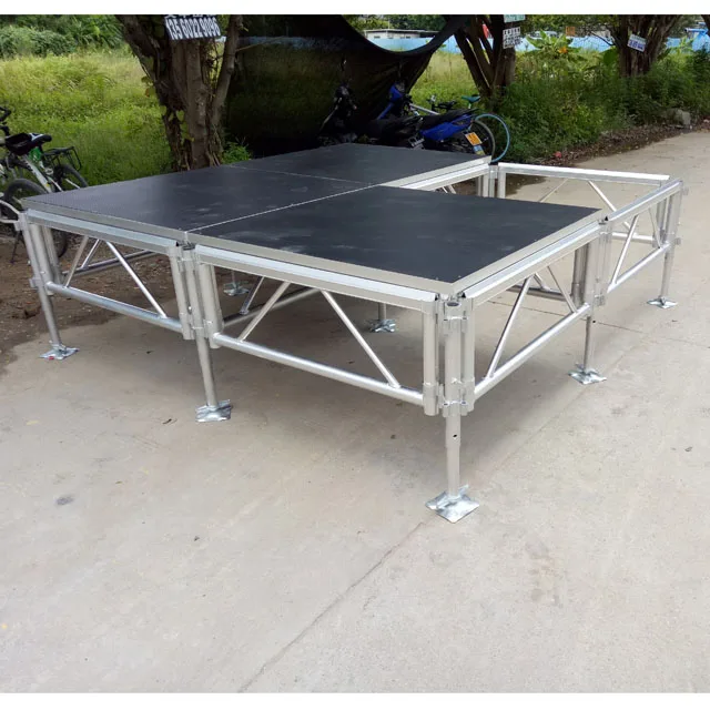 Portable Wedding Party stage floor aluminum stage support customized sizes