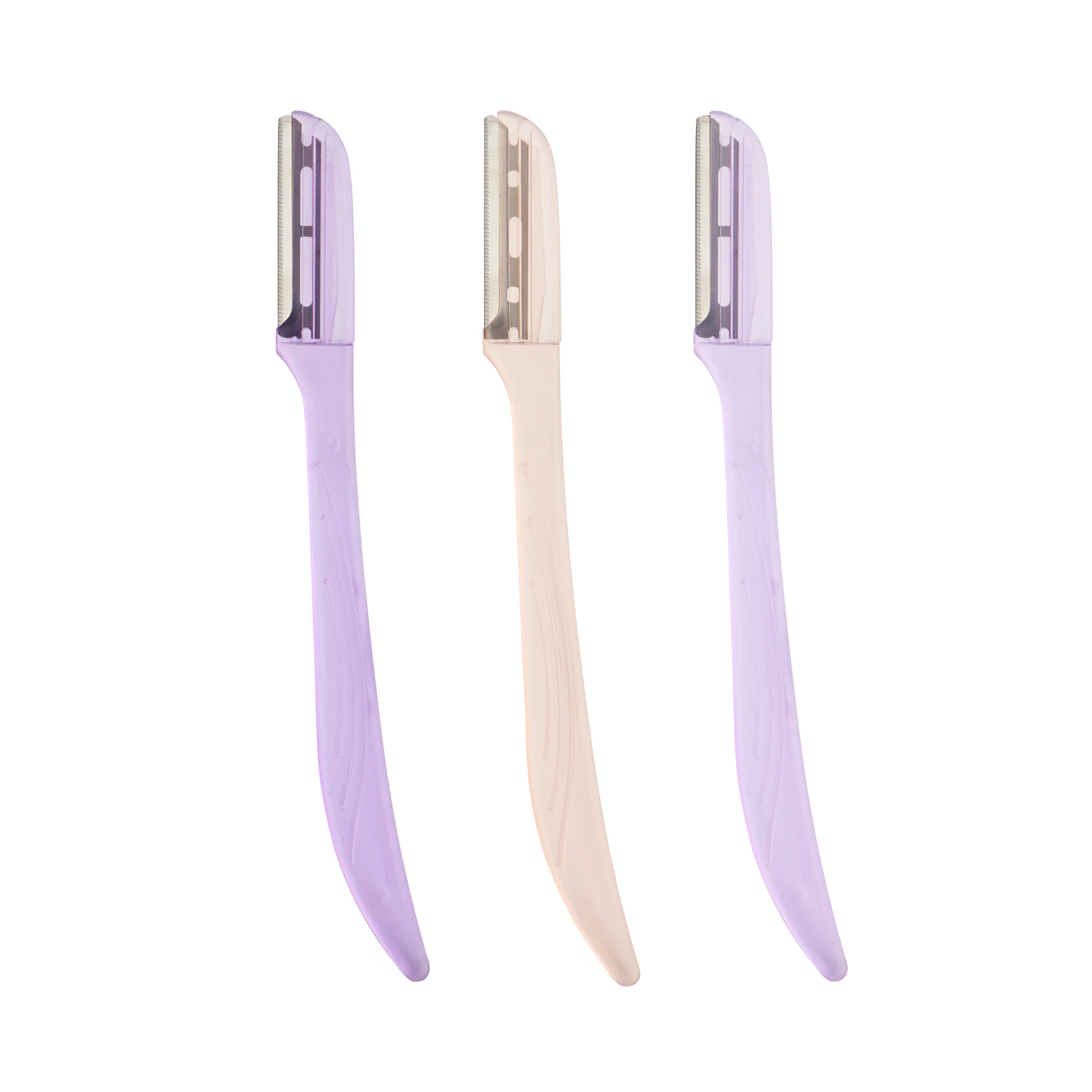 New color eyebrow razor, single blade with safety guard hair remover dermaplaning tool facial razor